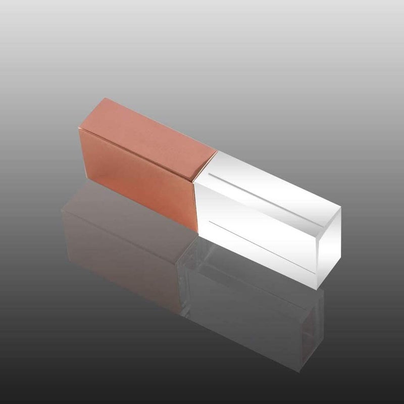 SXBan 16GB USB 2.0 Flash Drive,Glass Crystal LED Light Pen Memory Stick Thumb Drive Waterproof Clear Pendrive Flash Disk Girl Boy Women Men Kids Unique Cool Fun Novelty Wedding Photography Gift (Rose Gold) - Image 4